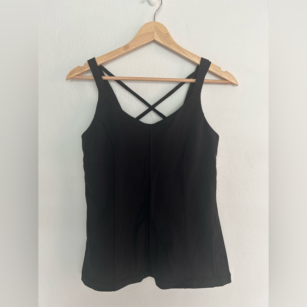 Lululemon Athletica Black Fitted Tank Top - Size 6